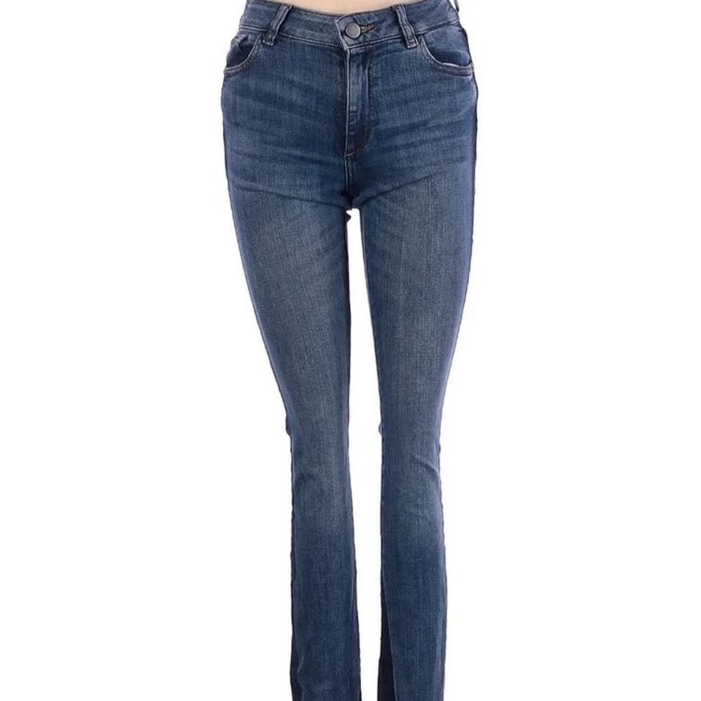 DL1961 Sz 27 Women's Blue Florence mid rise instasculpt skinny Carolina jeans